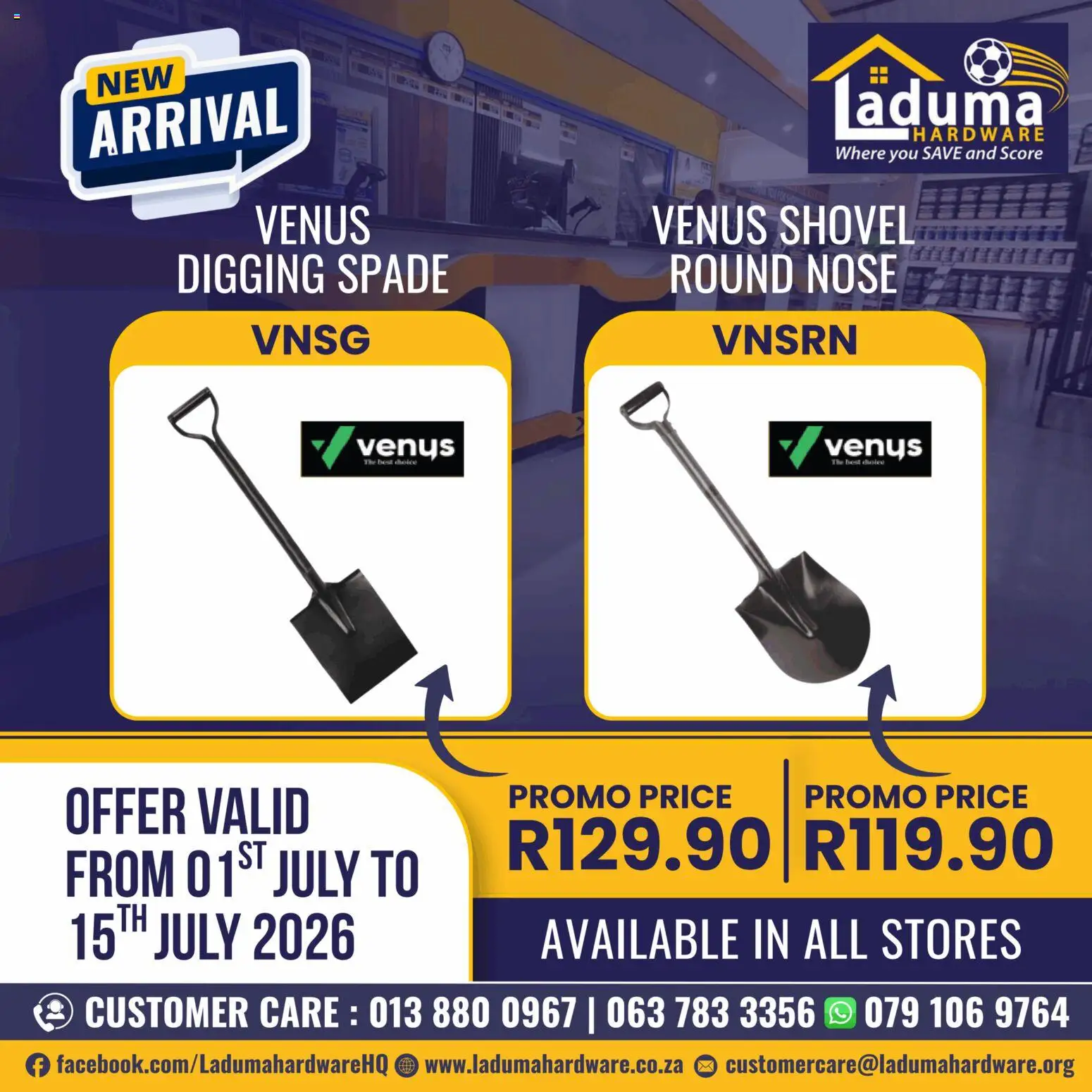 Preview of Laduma Hardware flyer valid from 01/07/2026 - Spade