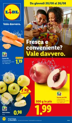 Anteprima dell'opuscolo Lidl volantino Fresca e conveniente dal negozio Lidl valido da 20/08/2026