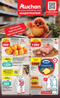 Auchan - Auchan Szupermarket akciós újság megtekintése, amely érvényes 2026.06.25.-től