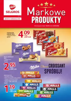 Pogląd gazetki "Selgros cash&carry gazetka - Markowe produkty" ze sklepu Selgros cash&carry ważnej od 10.09.2026