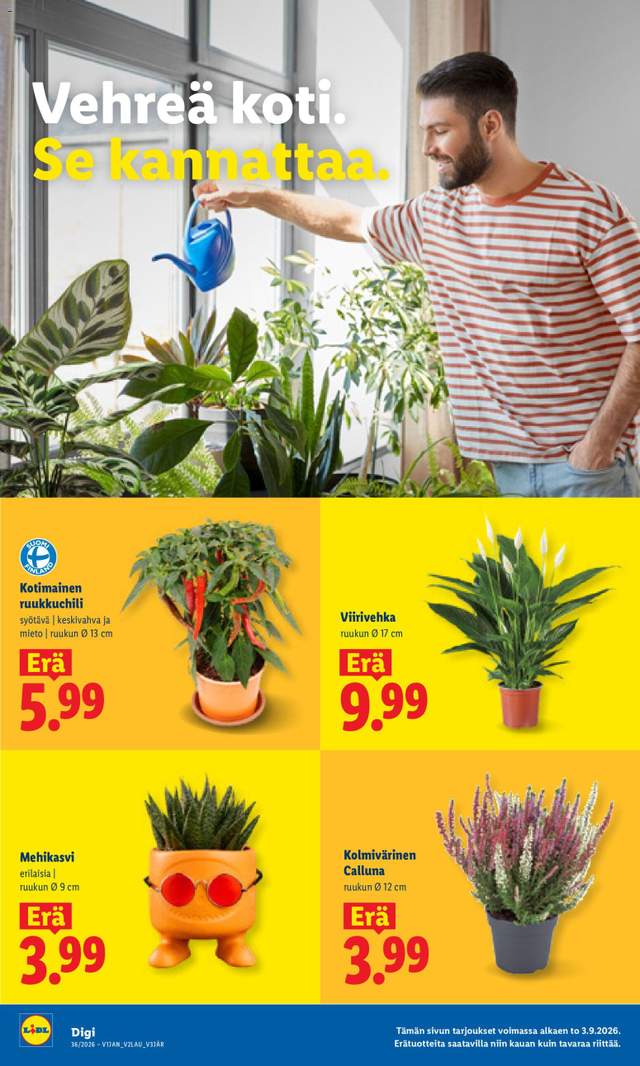 Uusi Lidl tarjouslehti alkaen 03/09