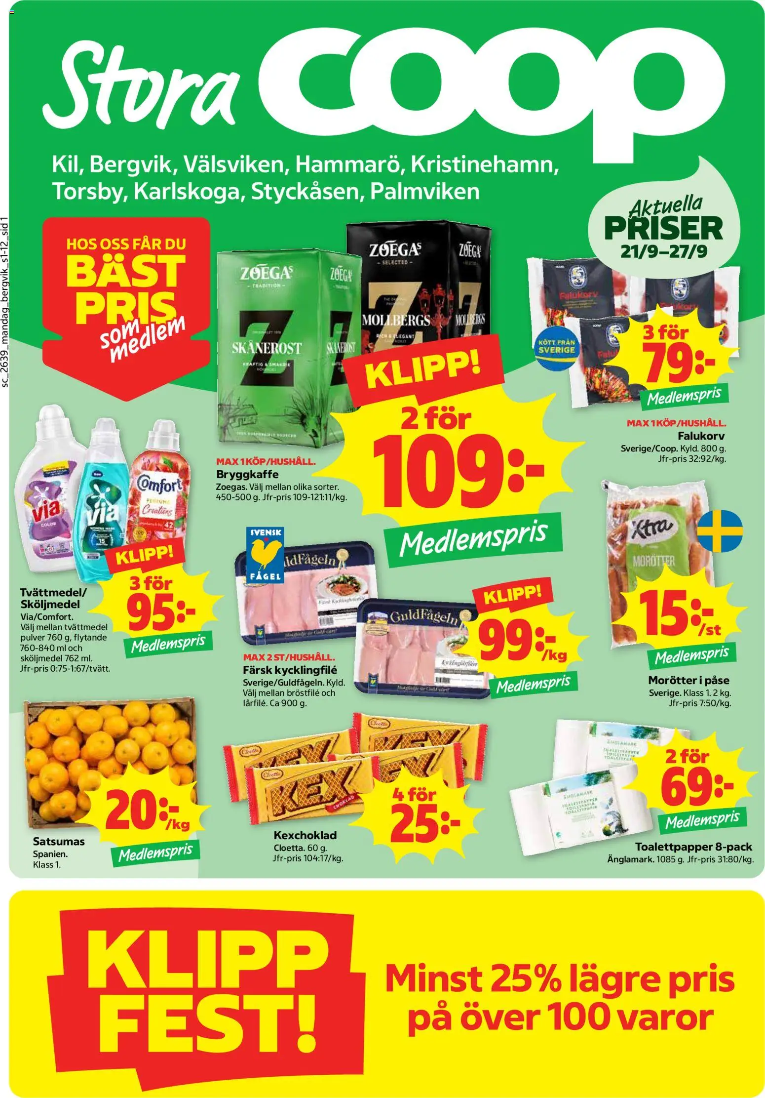 Förhandsgranska reklamblad Stora Coop erbjudanden från butik Stora Coop gäller från 21/09/2026