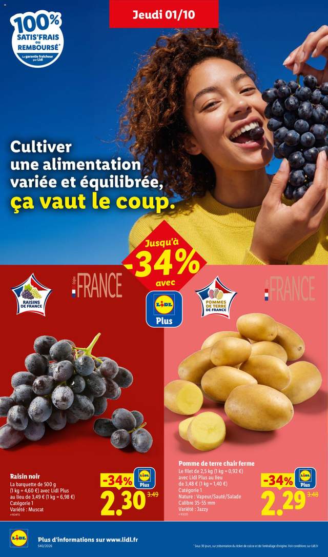 Nouveau catalogue Lidl à partir du 01/10