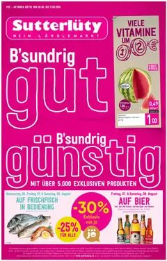 Vorschau der Angebote: Sutterlüty Sutterlüty Flugblatt gültig ab 06.08.2026