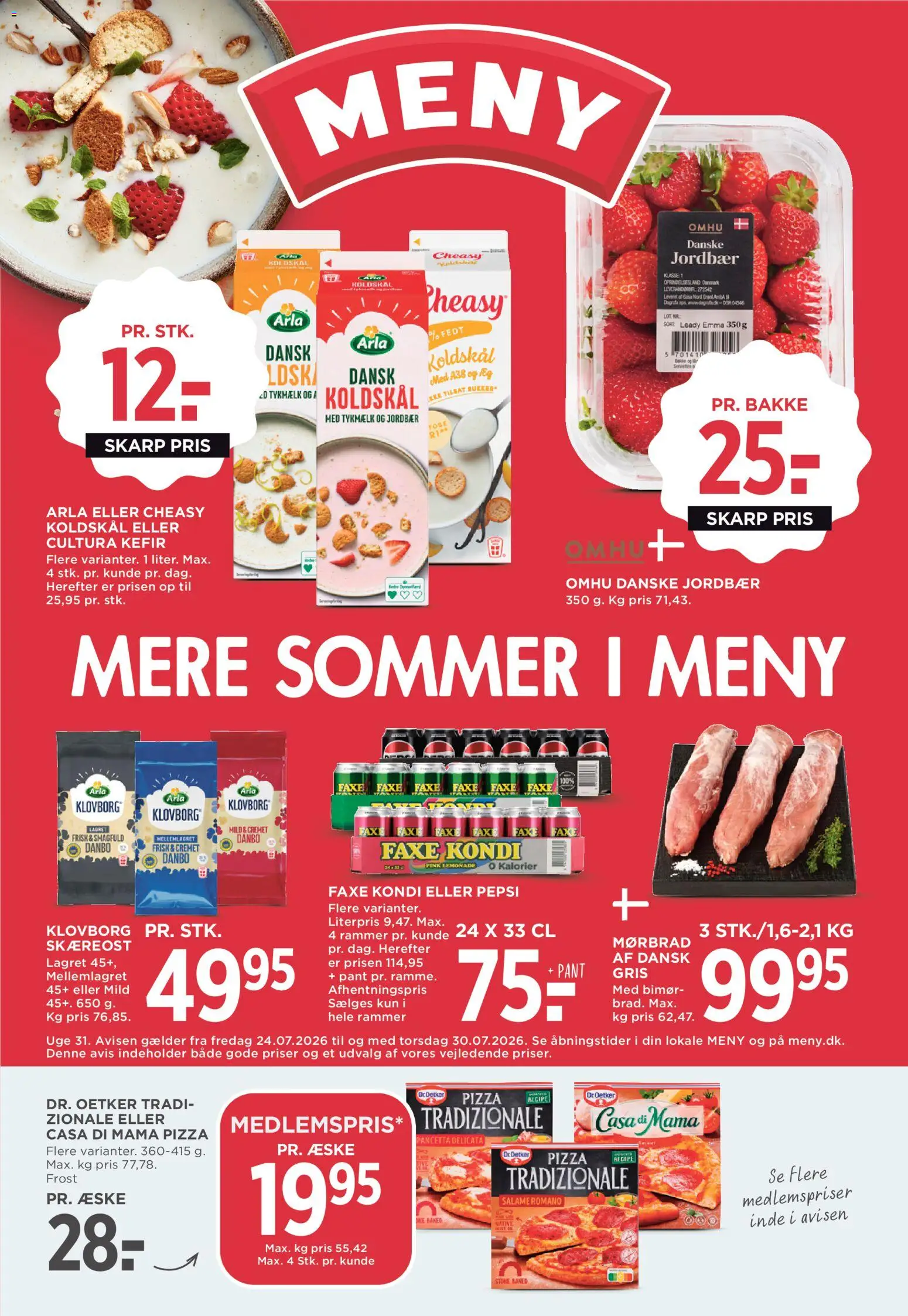 Eksempel på tilbudsavis MENY - Tilbudsavis uge 31 fra butik Meny gyldig fra 24/07/2026