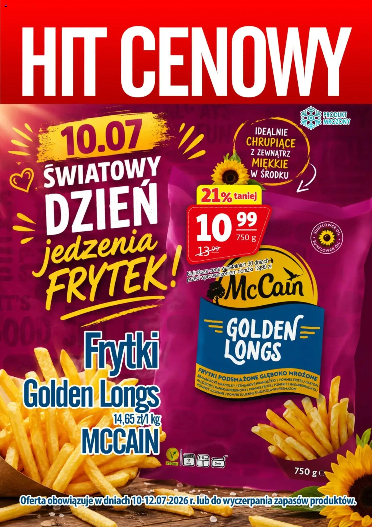 Pogląd gazetki "Prim Market promocja - Frytki Mccain" ze sklepu Prim Market ważnej od 10.07.2026 - Frytki