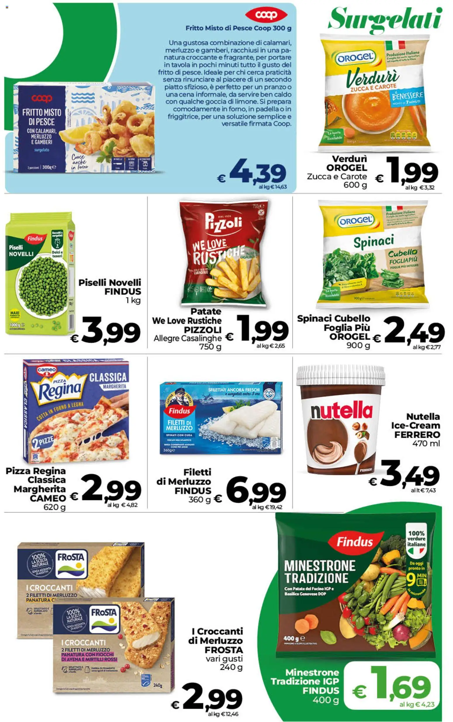 Anteprima dell'opuscolo COOP volantino inCoop Sicilia dal negozio COOP valido da 23/10/2026 - Pesce, Dolci, Basilico, Piselli, Merluzzo, Spinaci, Gamberi, Fiocchi