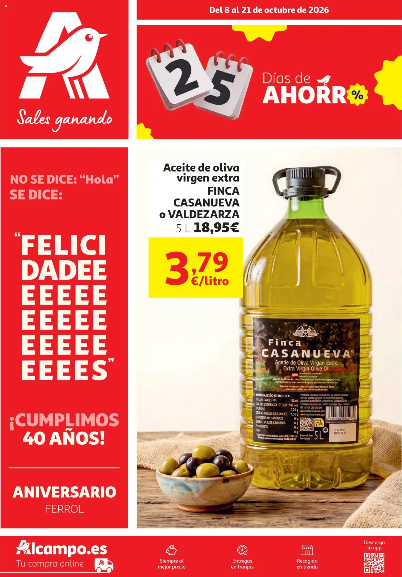 Vista previa del folleto de la tienda Alcampo válido desde el 08/10/2026 
