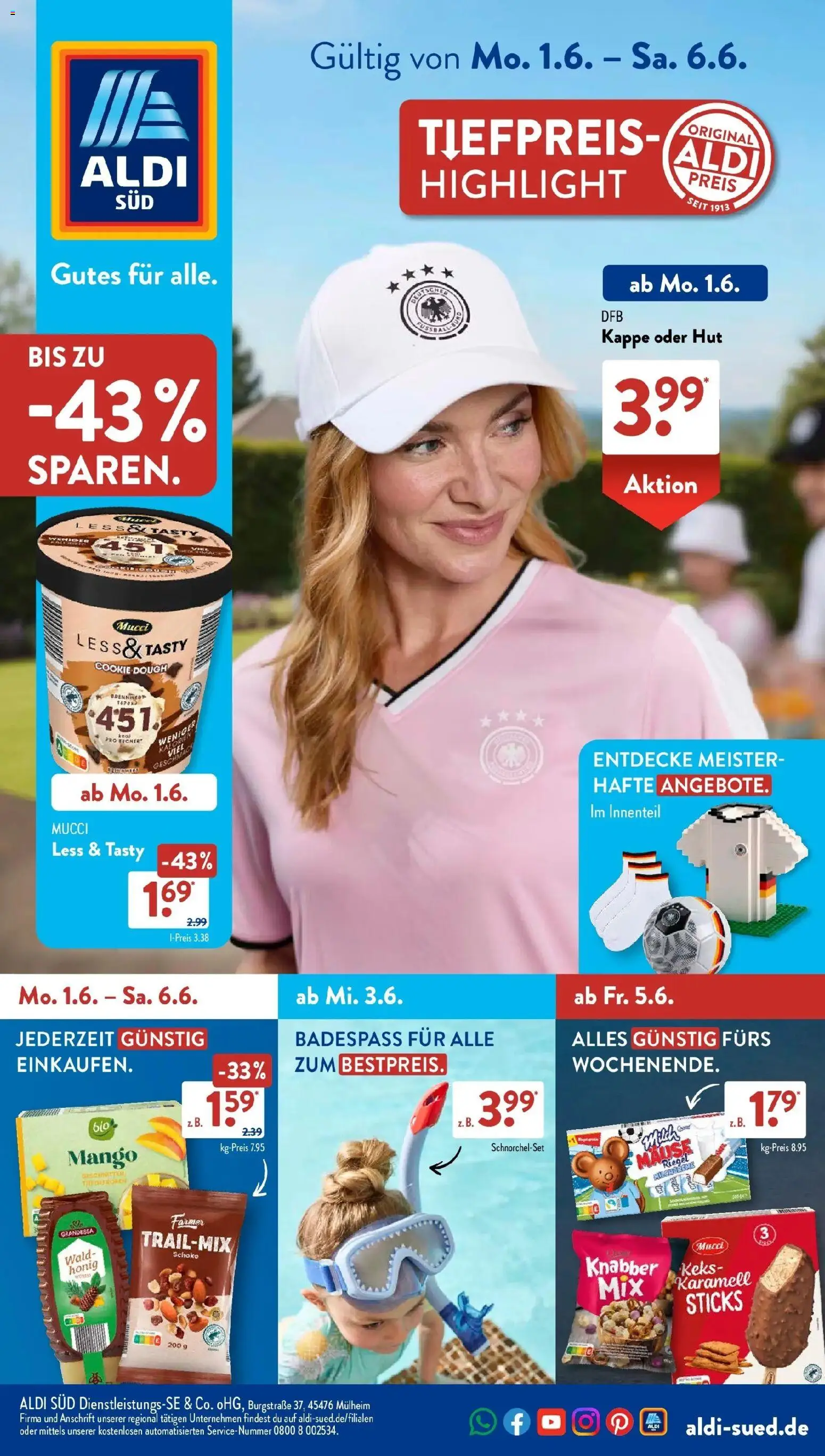 Vorschau von dem Prospekt des Geschäftes Aldi Süd, gültig ab dem 01.06.2026