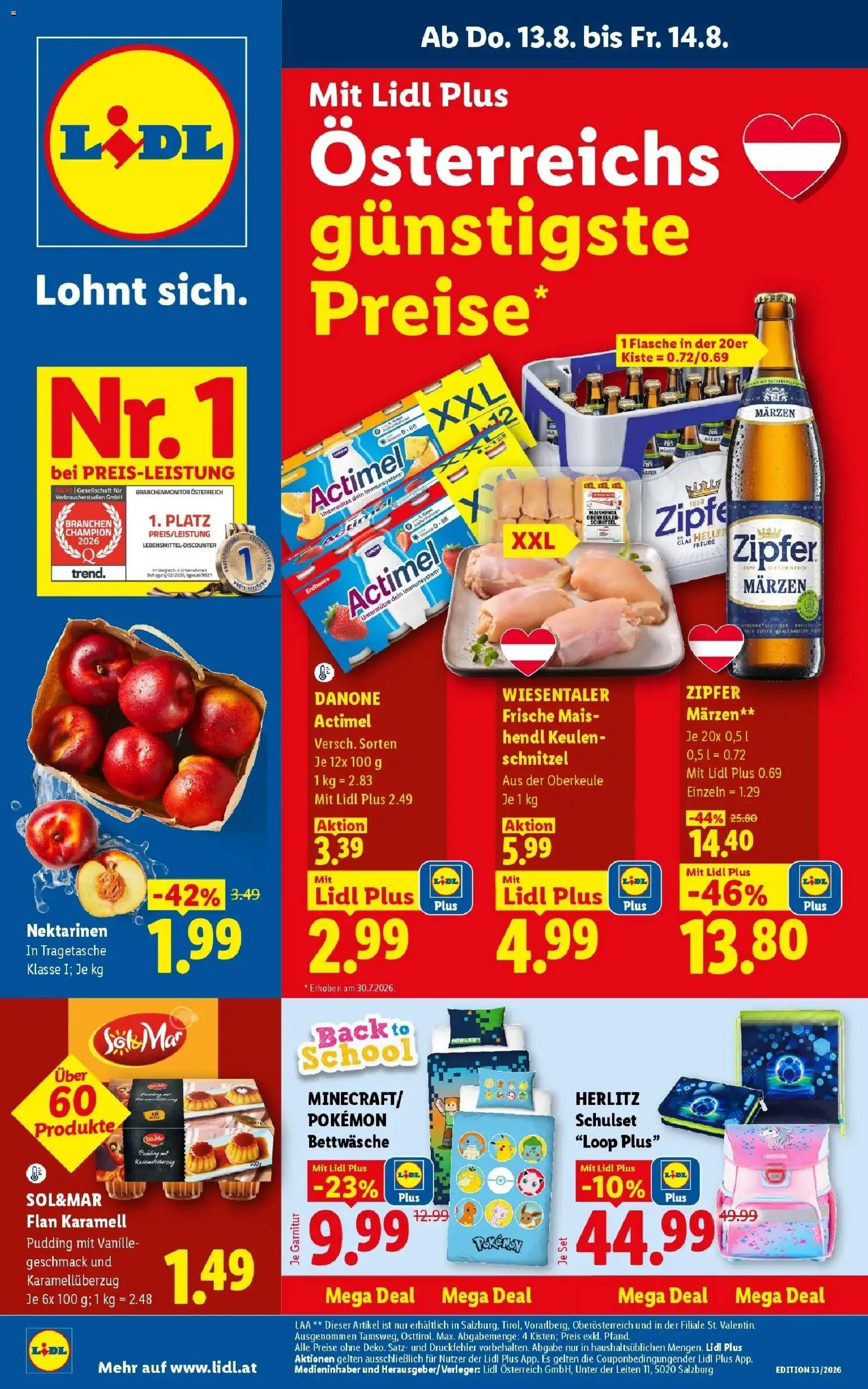 Vorschau der Angebote: Lidl Lidl gültig ab 13.08.2026
