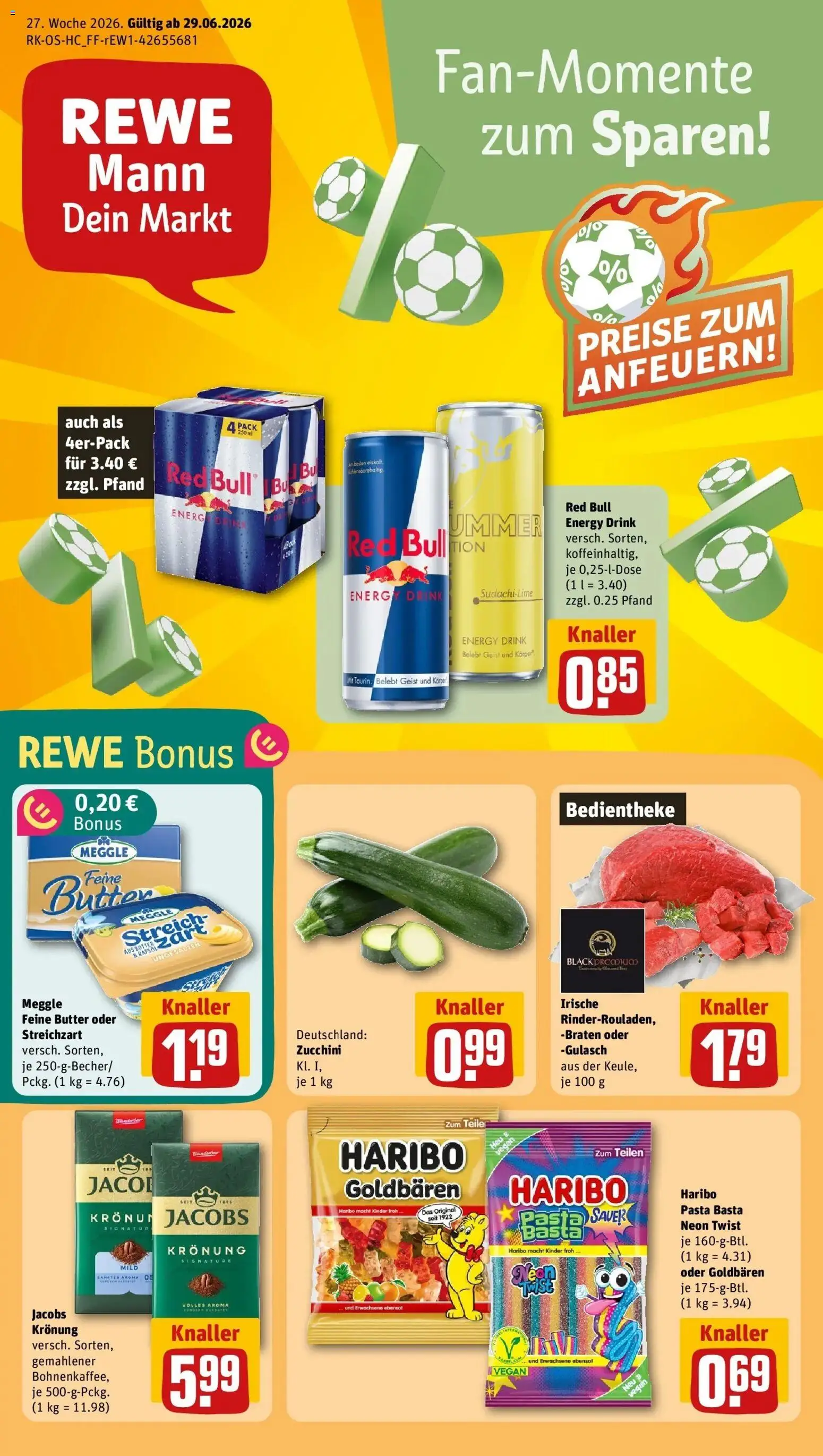 Vorschau von dem Prospekt des Geschäftes Rewe, gültig ab dem 29.06.2026