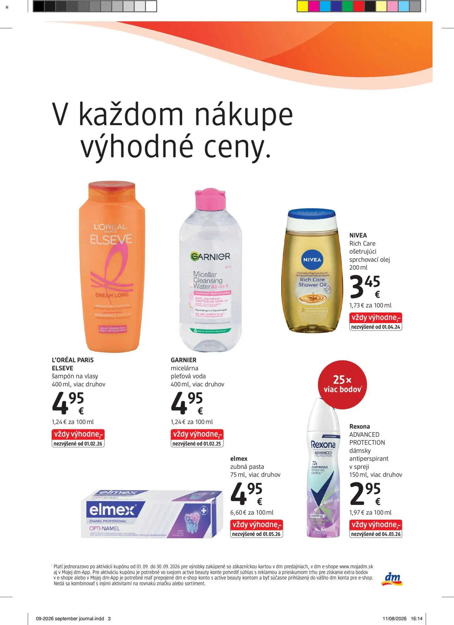 Náhľad dm drogerie letáku platného od 01.09.2026