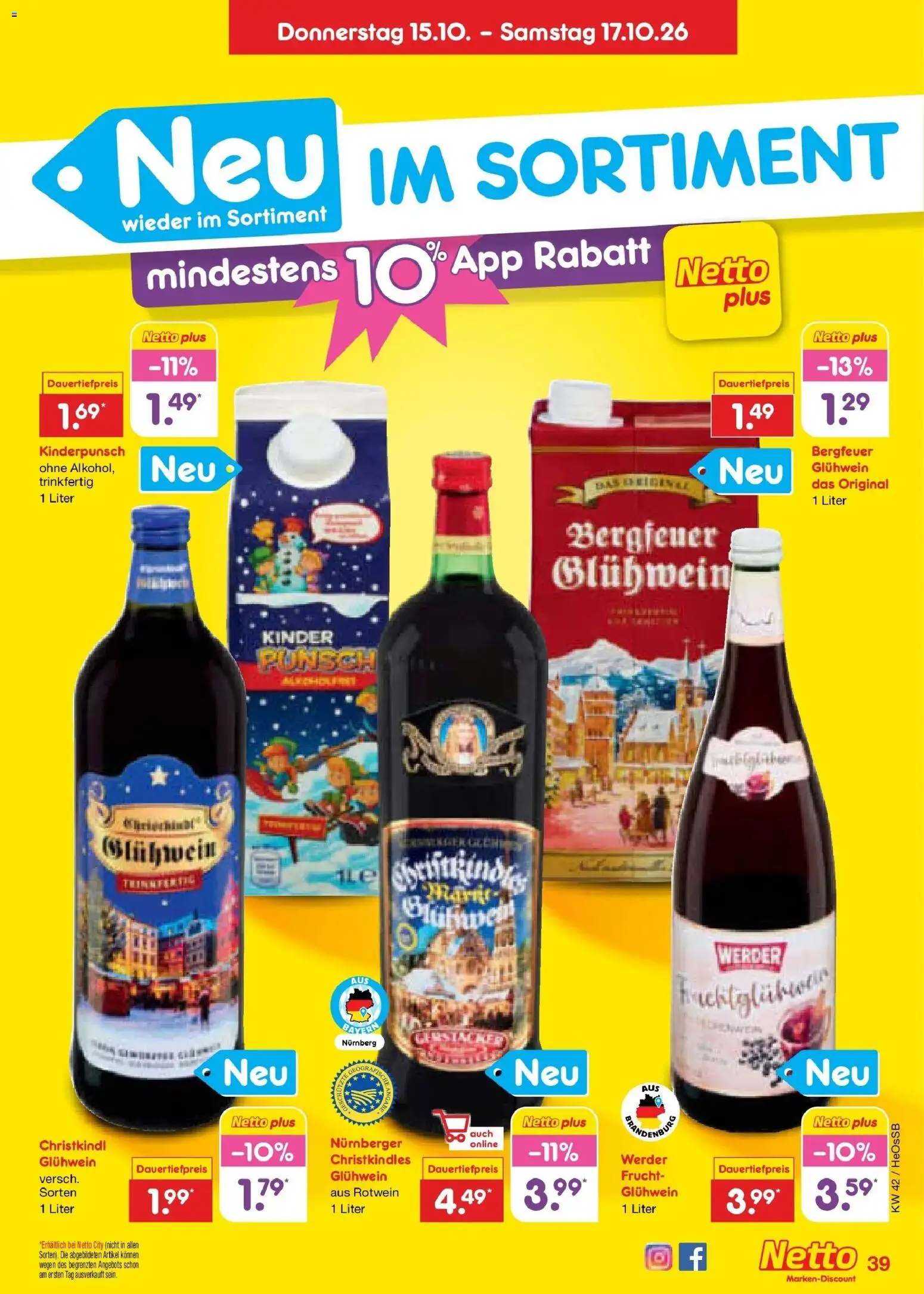 Vorschau von dem Prospekt des Geschäftes Netto Marken-Discount, gültig ab dem 12.10.2026 - Rotwein