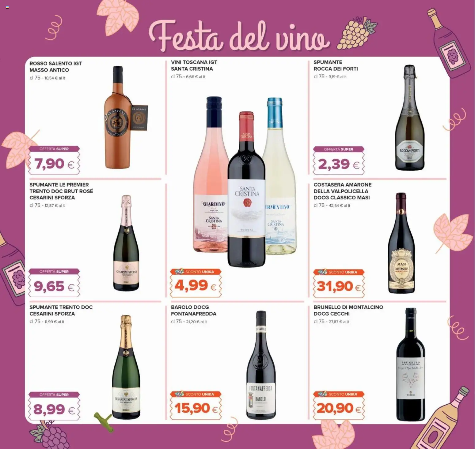 Anteprima dell'opuscolo Oasi volantino Spoltore dal negozio Oasi valido da 22/10/2026 - Vino, Vino rosso, Spumante