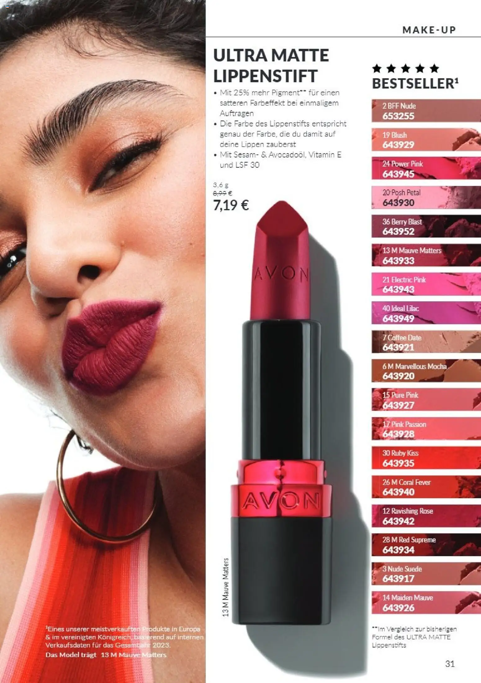 Vorschau von dem Prospekt des Geschäftes Avon, gültig ab dem 01.10.2026 - Blush, Lippenstift, Coral