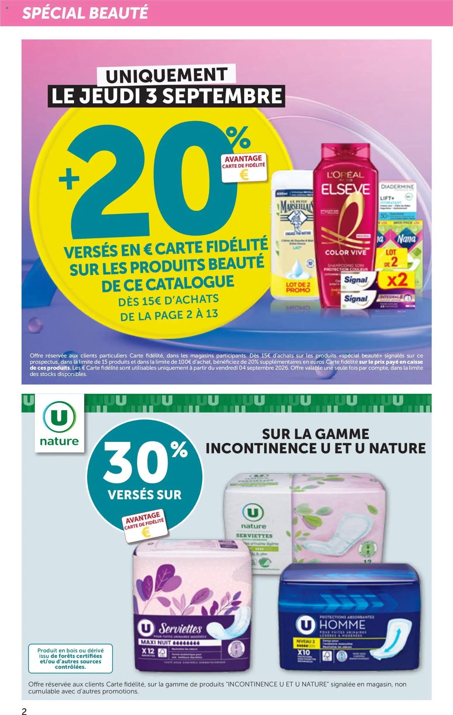 Prévisualisation de bi1 Catalogue la beaute à prix bas du magasin bi1 formulaire valide 01/09/2026 - Shampooing, Serviettes, Produits beauté