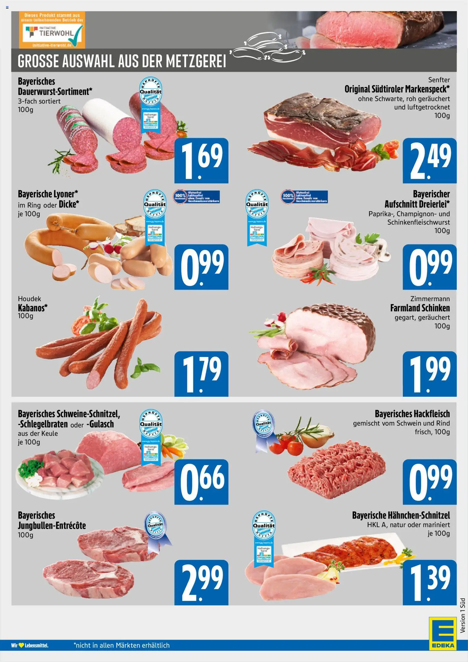 Vorschau von dem Prospekt des Geschäftes E xpress, gültig ab dem 07.09.2026 - Gulasch, Hackfleisch, Schinken
