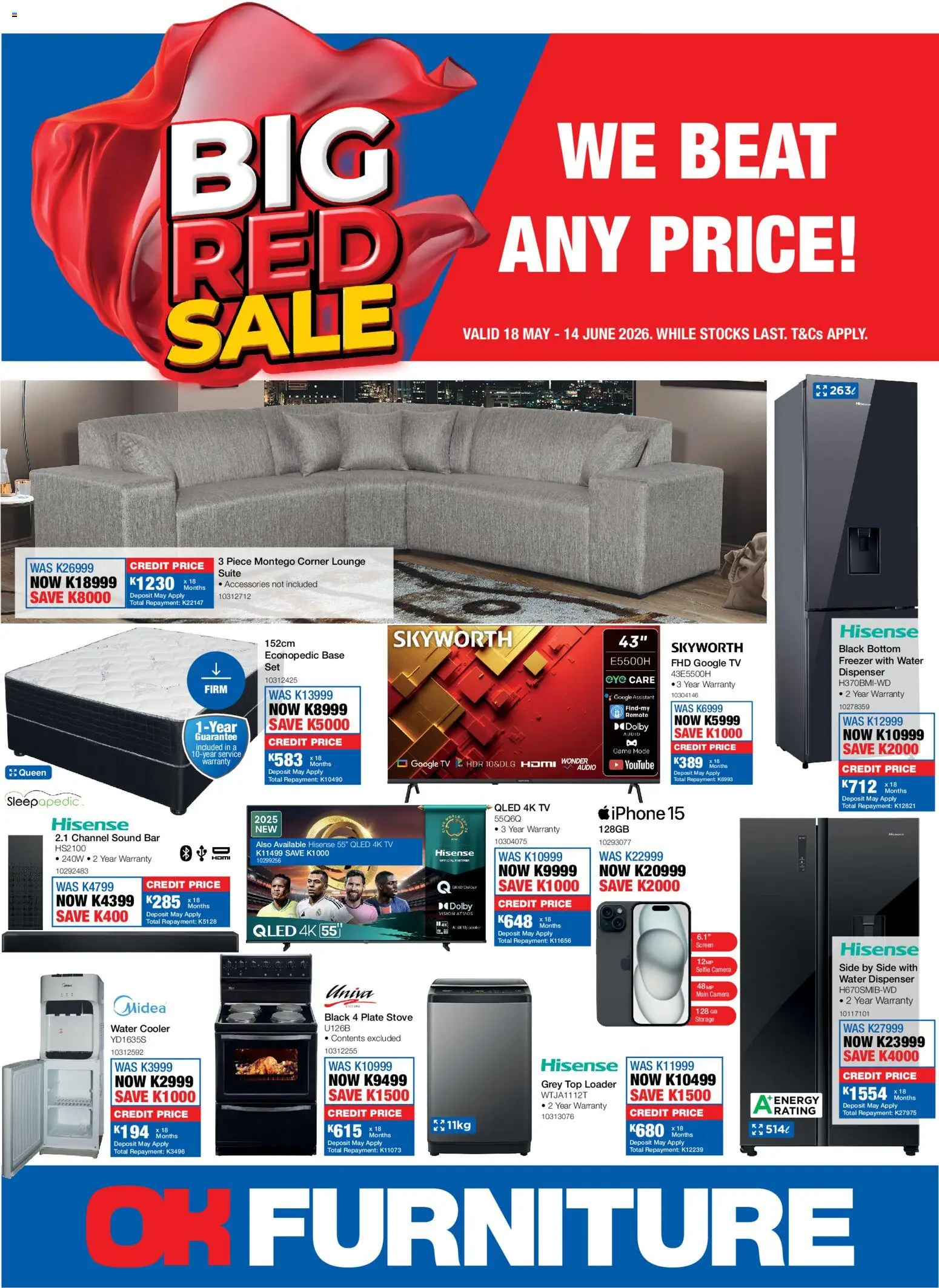 Preview of OK Furniture flyer valid from 18/05/2026