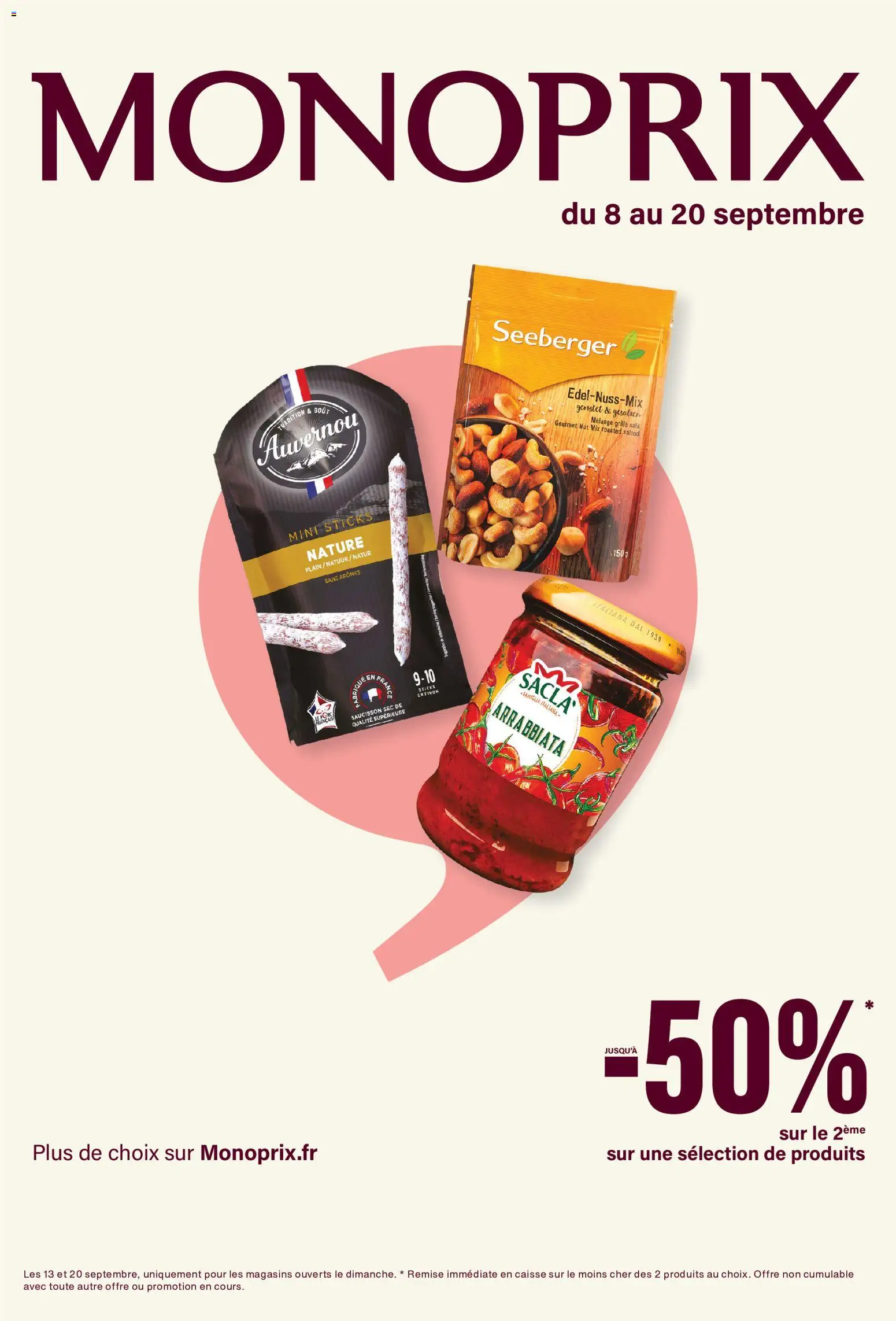 Prévisualisation de Monoprix catalogue du magasin Monoprix formulaire valide 08/09/2026
