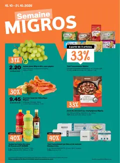 Vorschau des Merkblatts Migros aktionen FR vom Shop Migros gültig von 15.10.2026 bis 21.10.2026