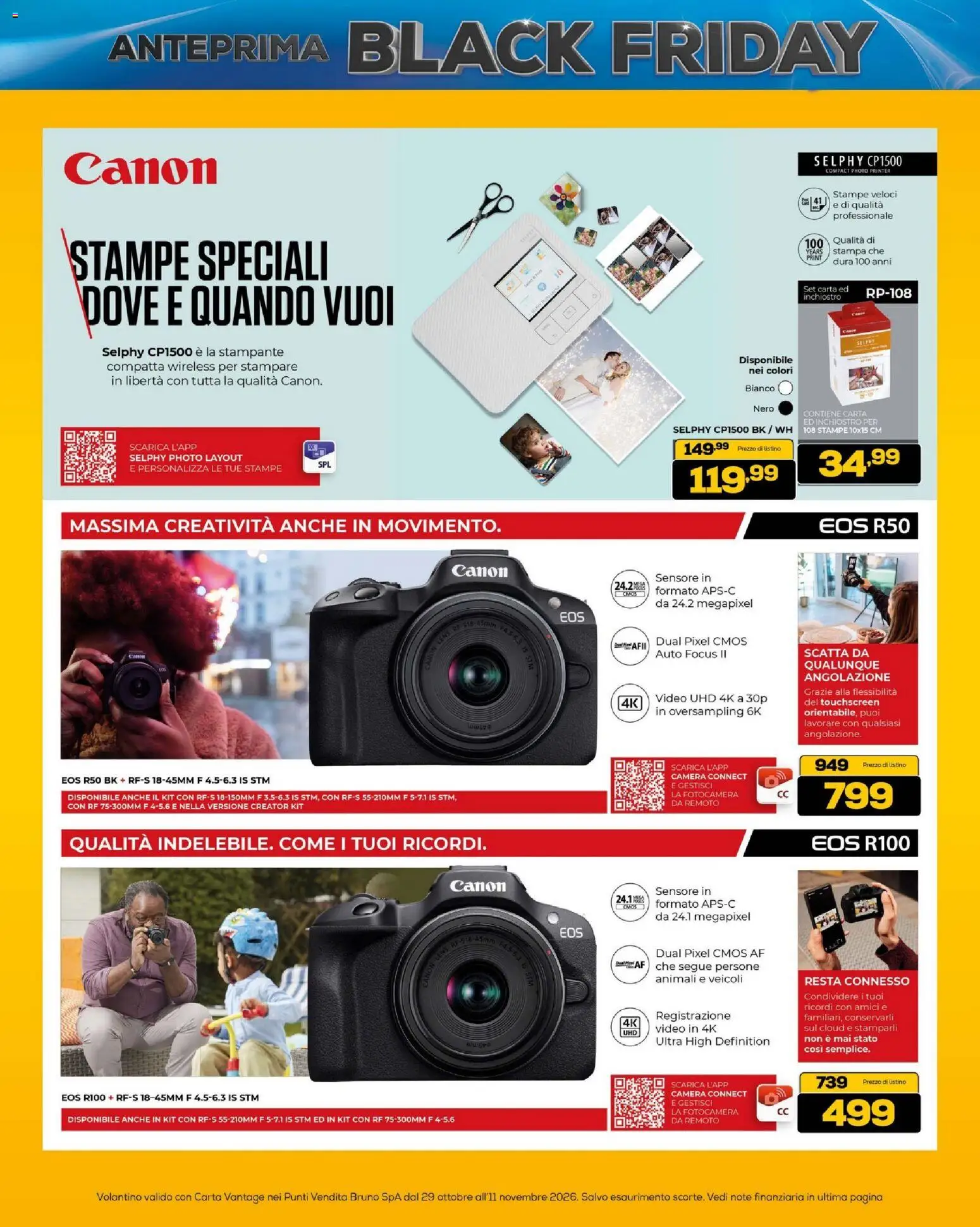 Anteprima dell'opuscolo BRUNO Black Friday ML dal negozio BRUNO valido da 29/10/2026 - Video, Stampa, Stampante, Fotocamera