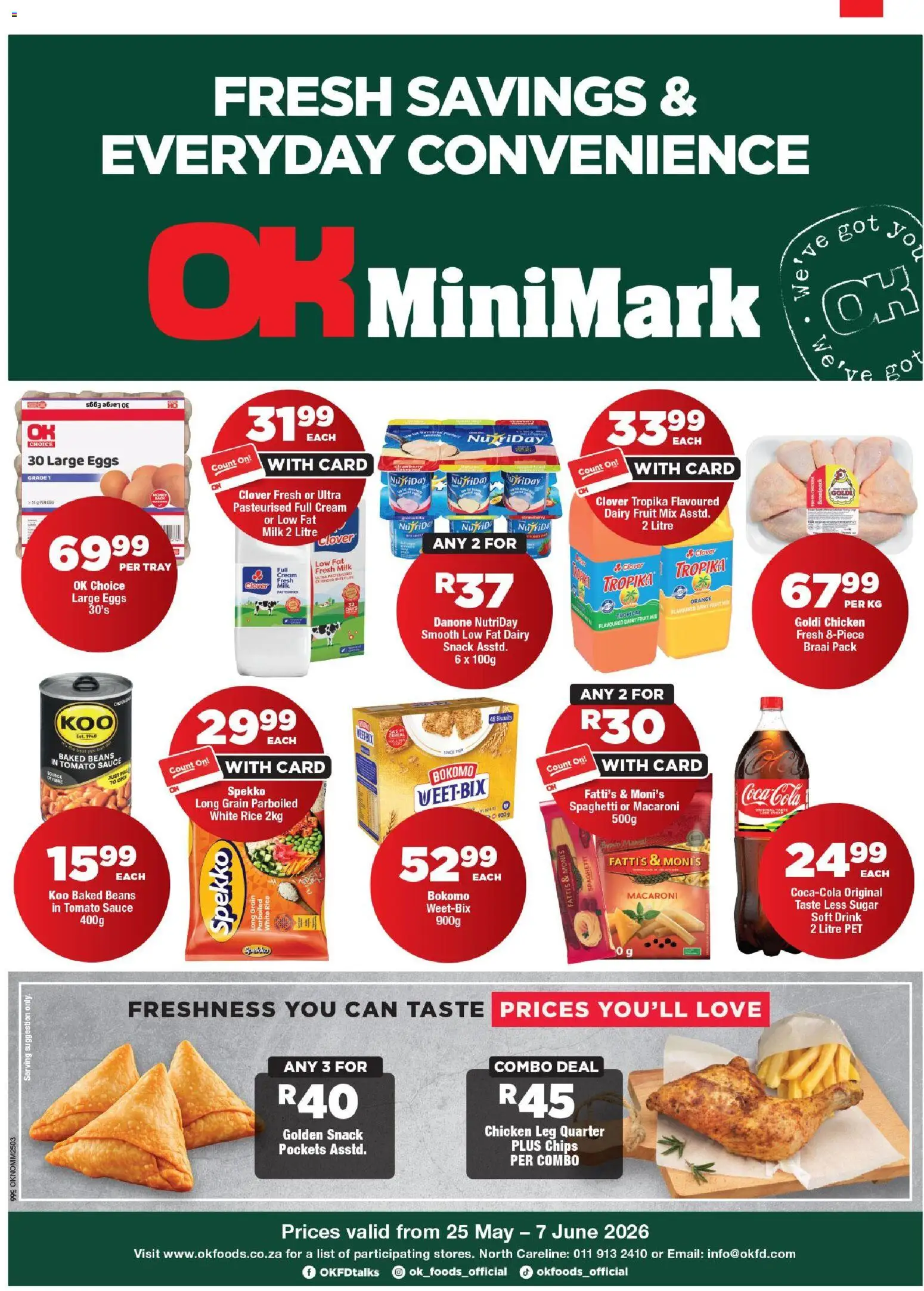 Preview of OK Foods flyer valid from 25/05/2026