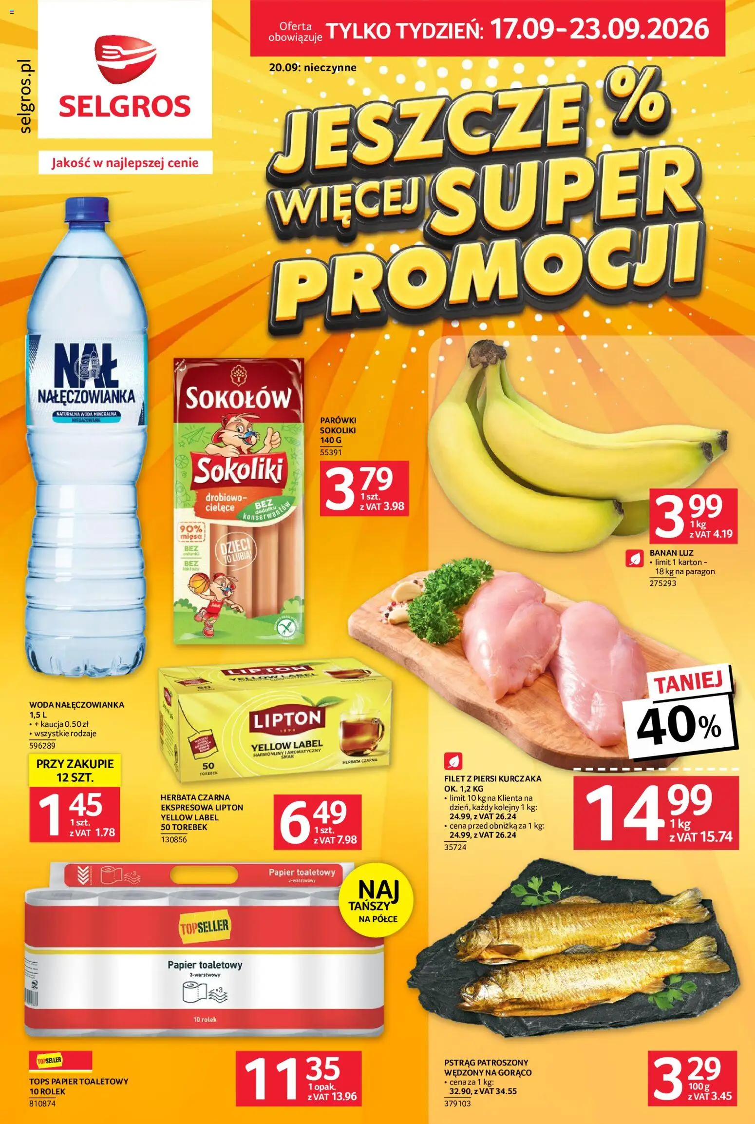 Pogląd gazetki "Selgros cash&carry gazetka - Jeszcze więcej super promocji" ze sklepu Selgros cash&carry ważnej od 17.09.2026