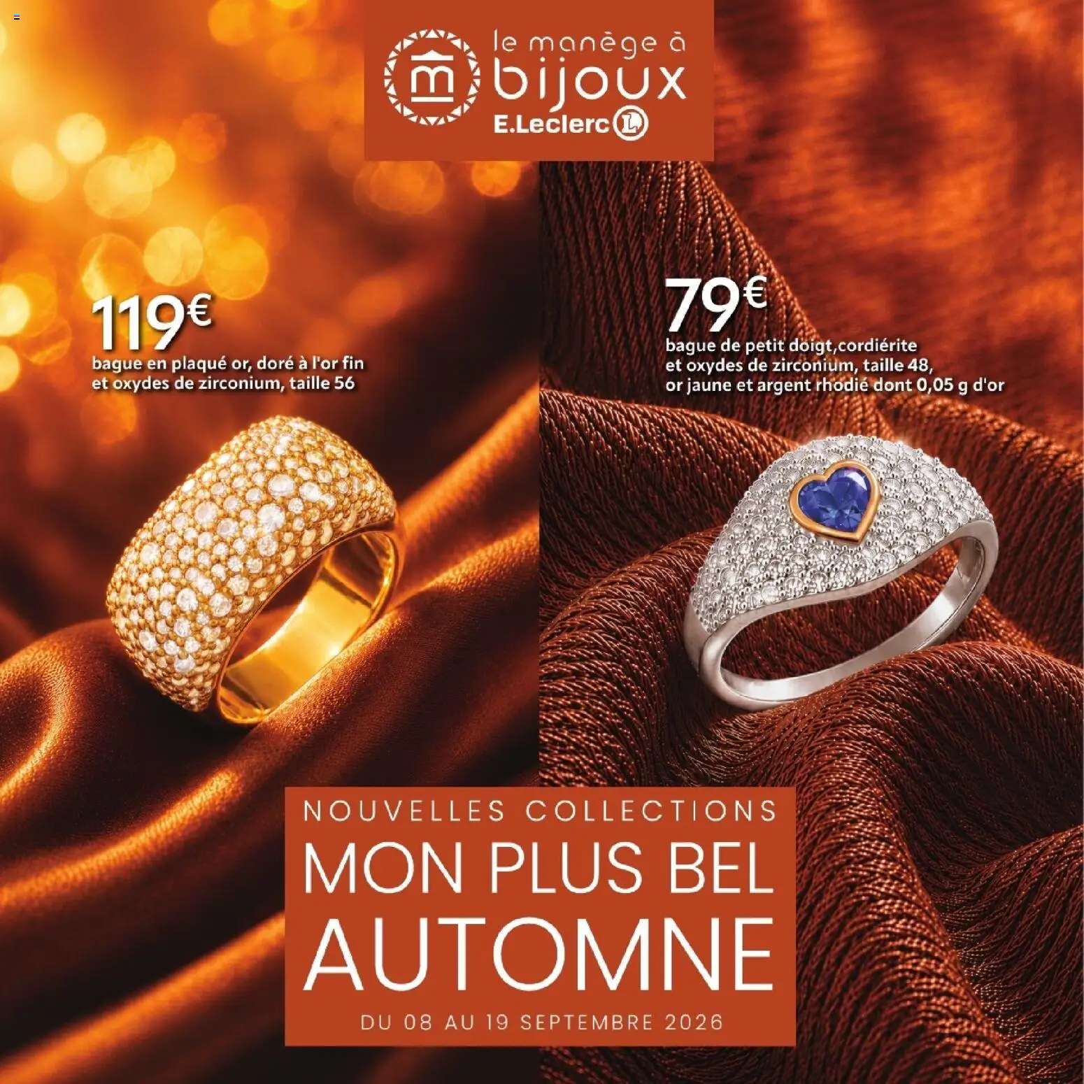 Prévisualisation de E.Leclerc Bijoux, mon bel automne du magasin E.Leclerc formulaire valide 08/09/2026