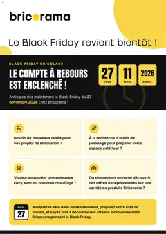Prévisualisation de Bricorama Black Friday Avis du magasin Bricorama formulaire valide 21/10/2026
