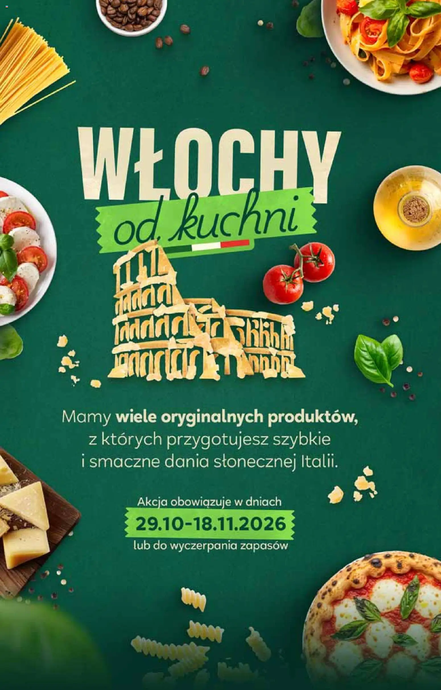 Pogląd gazetki "Stokrotka gazetka - Włochy od kuchni" ze sklepu Stokrotka ważnej od 29.10.2026