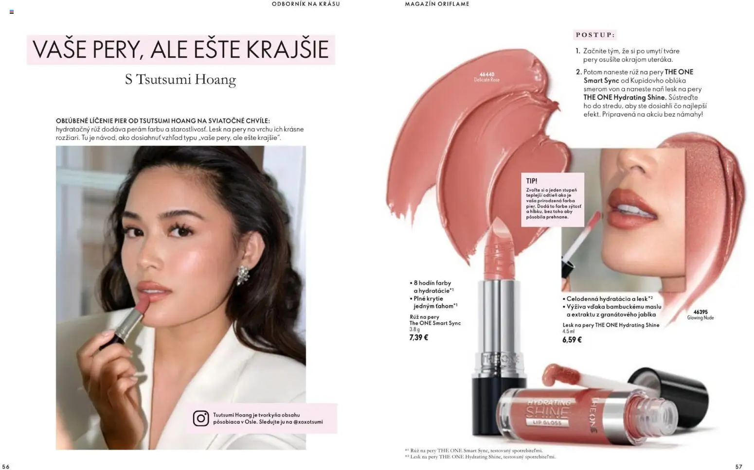 Náhľad Oriflame letáku platného od 11.11.2026 - Lesk na pery, Jablká, Rúž na pery