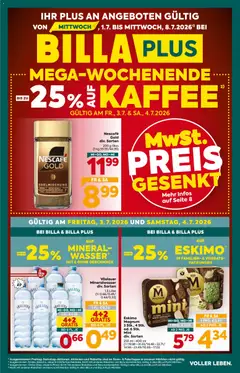 Vorschau der Angebote: Billa Plus Billa Plus Flugblatt gültig ab 01.07.2026