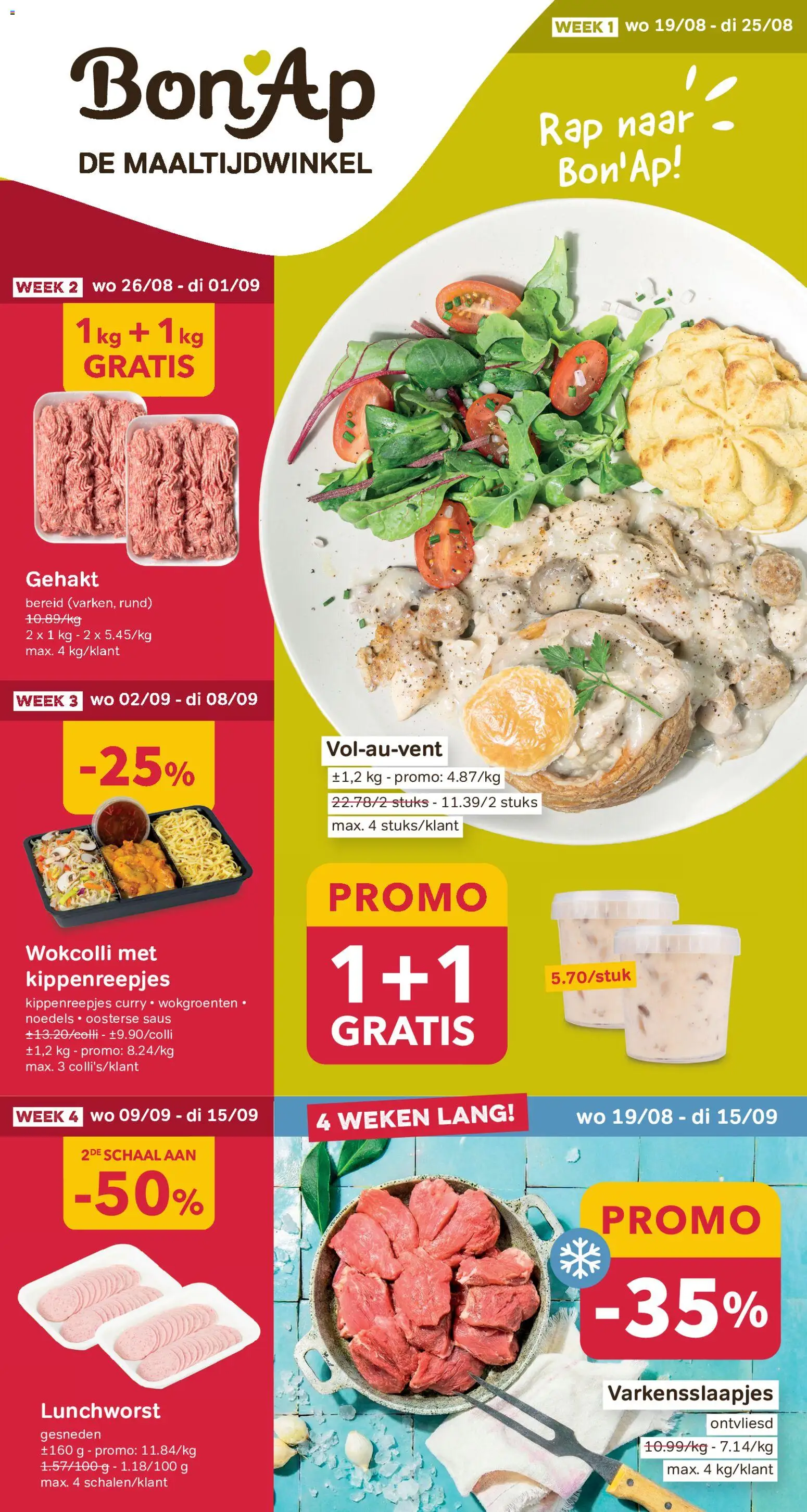 Voorbeeld van Bon Ap Folder/Publicité van winkel Bon Ap geldig vanaf 19/08/2026 - Noedels, Gehakt, Schaal, Saus