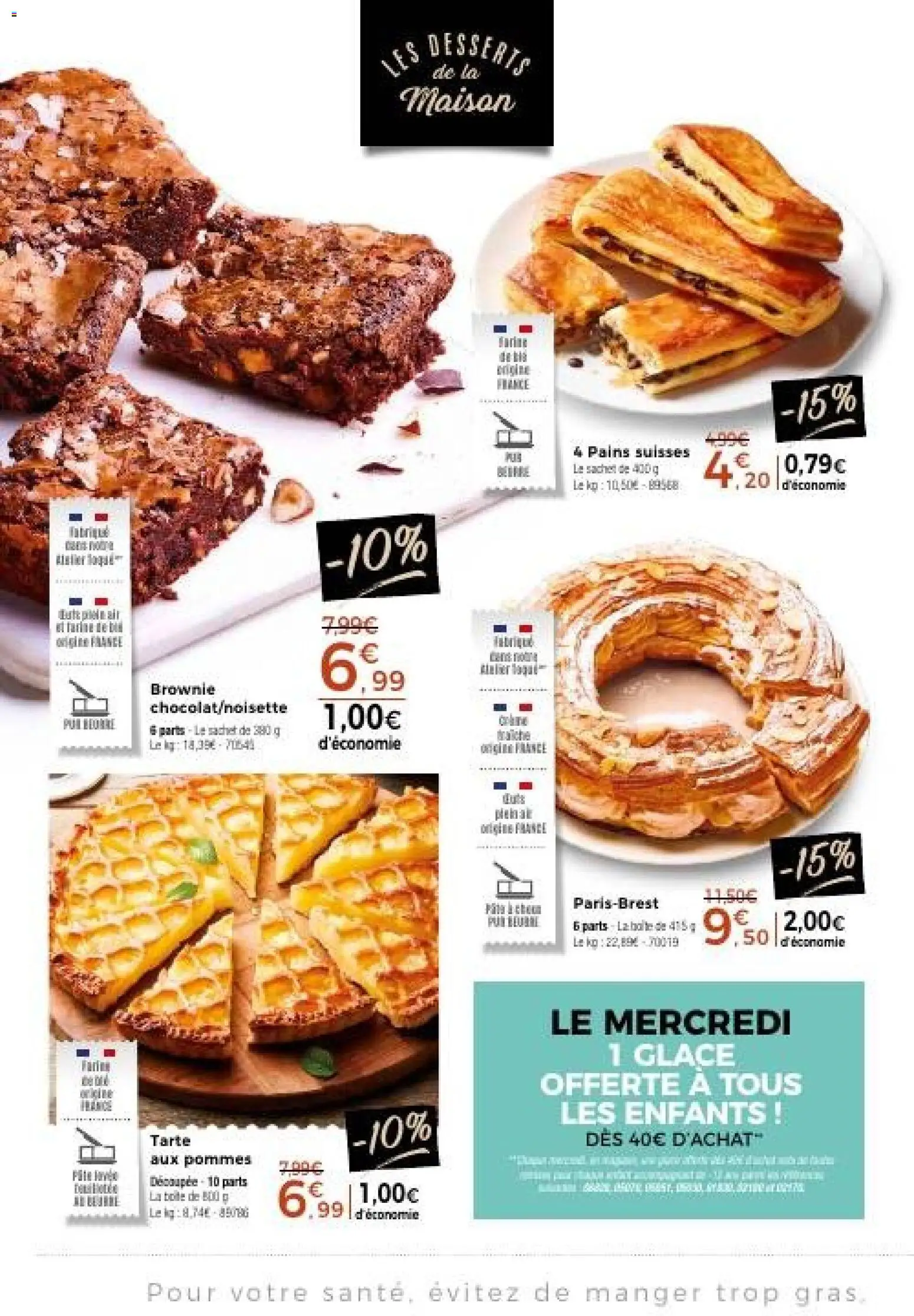Prévisualisation de Thiriet catalogue du magasin Thiriet formulaire valide 24/08/2026 - Glace, Tarte, Pommes
