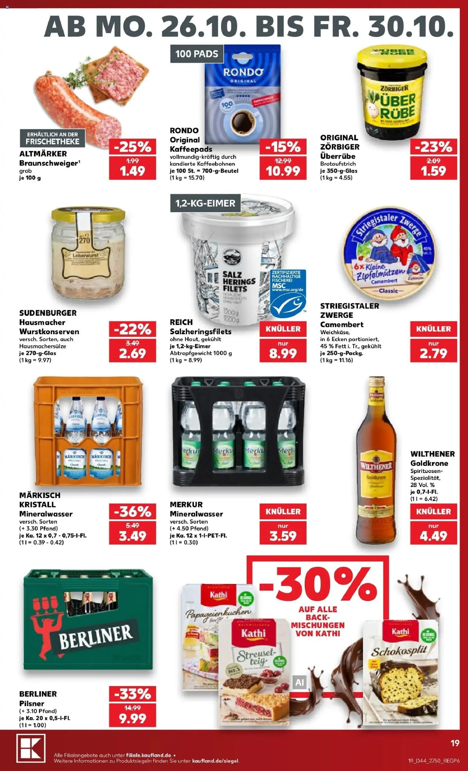 Vorschau von dem Prospekt des Geschäftes Kaufland, gültig ab dem 26.10.2026