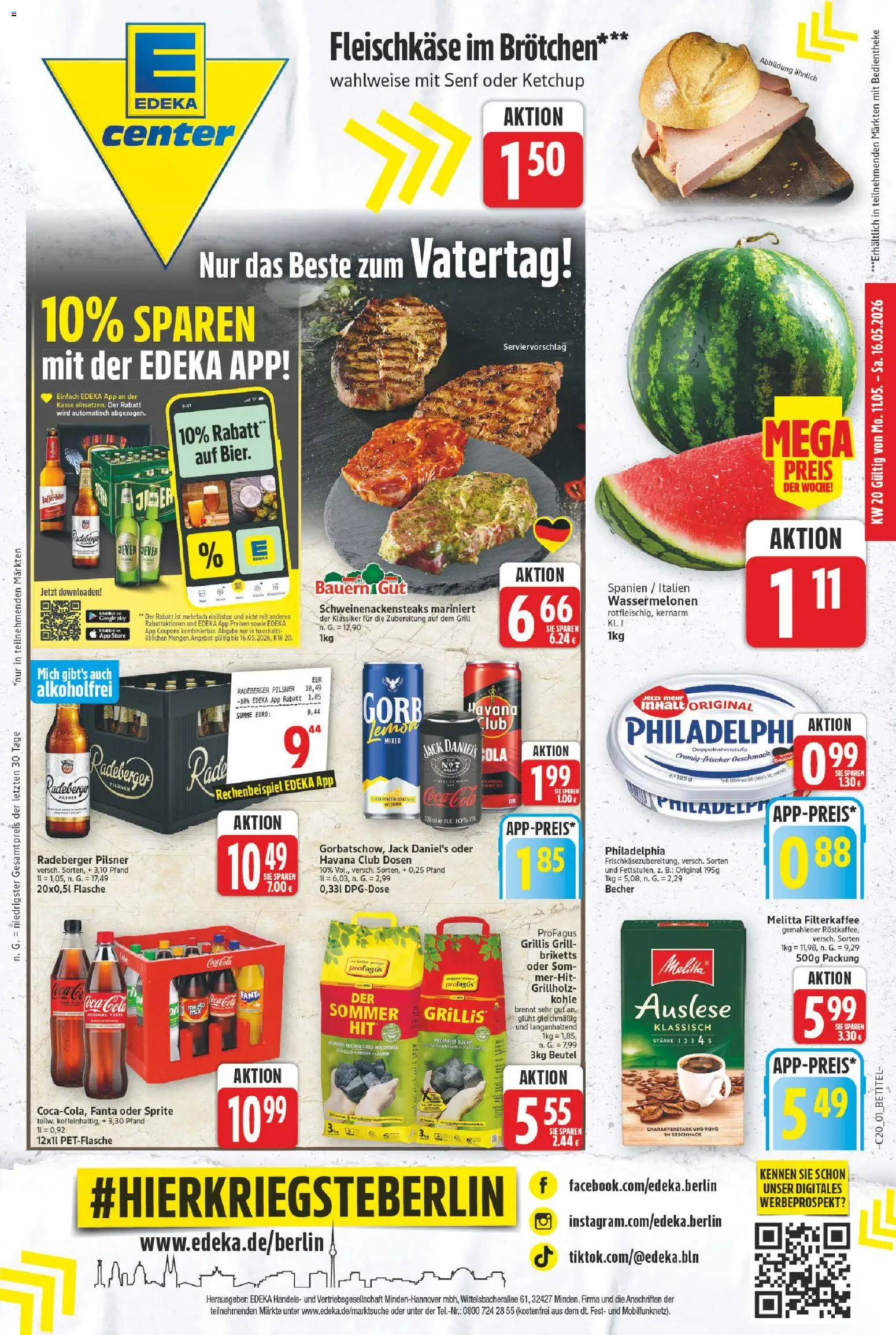 Vorschau von dem Prospekt des Geschäftes E center, gültig ab dem 11.05.2026