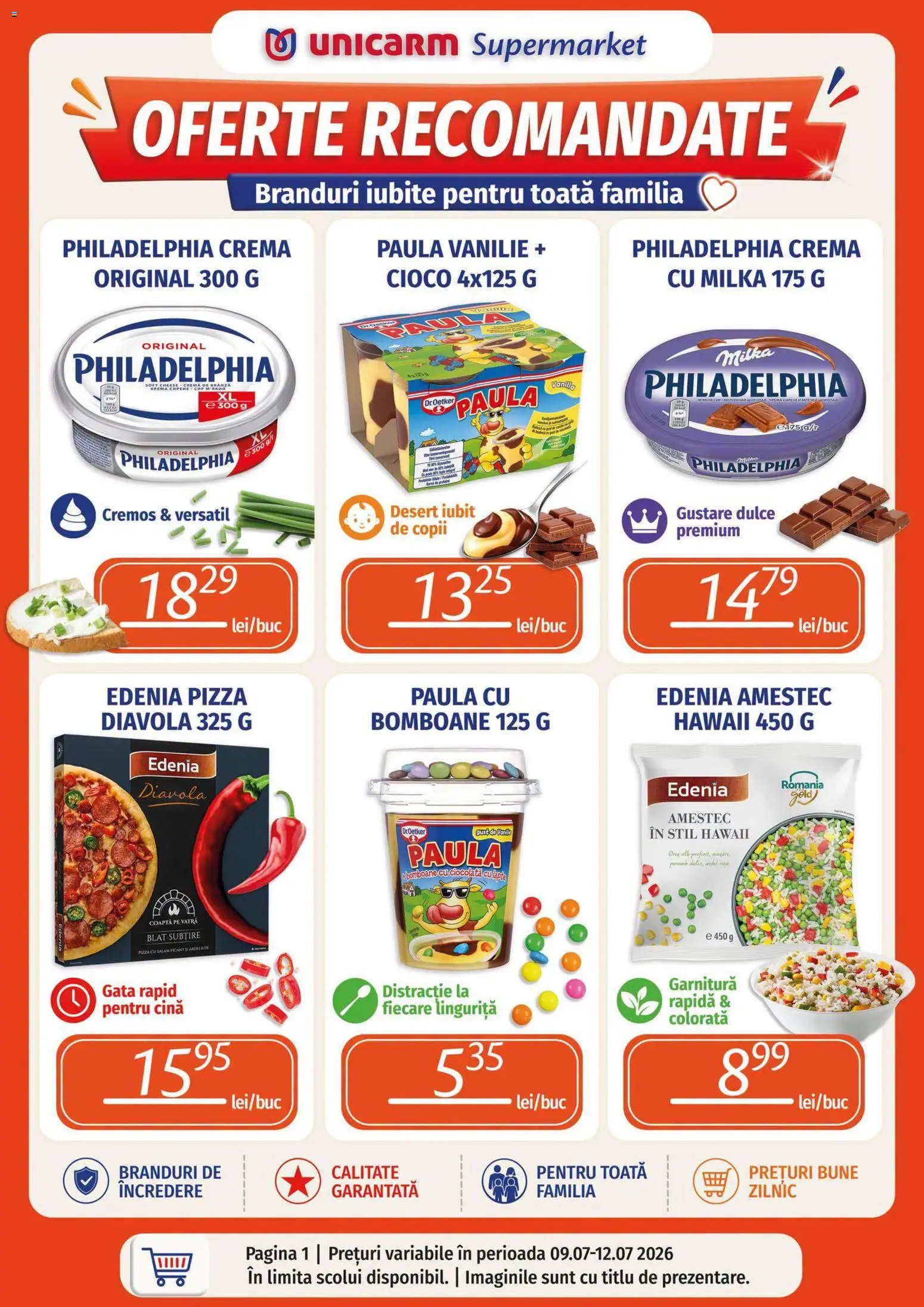 Previzualizarea de cataloage: Unicarm Unicarm Catalog Oferte recomandate valabil de la 09.07.2026