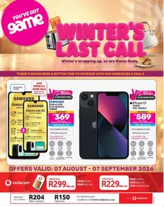 Preview of Game flyer valid from 07/08/2026