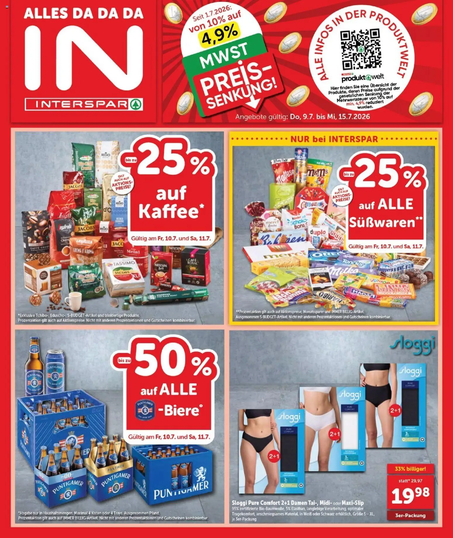 Vorschau der Angebote: Interspar Interspar Flugblatt - Burgenland Sued gültig ab 09.07.2026