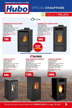 Voorbeeld van Hubo Special chauffage van winkel Hubo geldig vanaf 23/09/2026