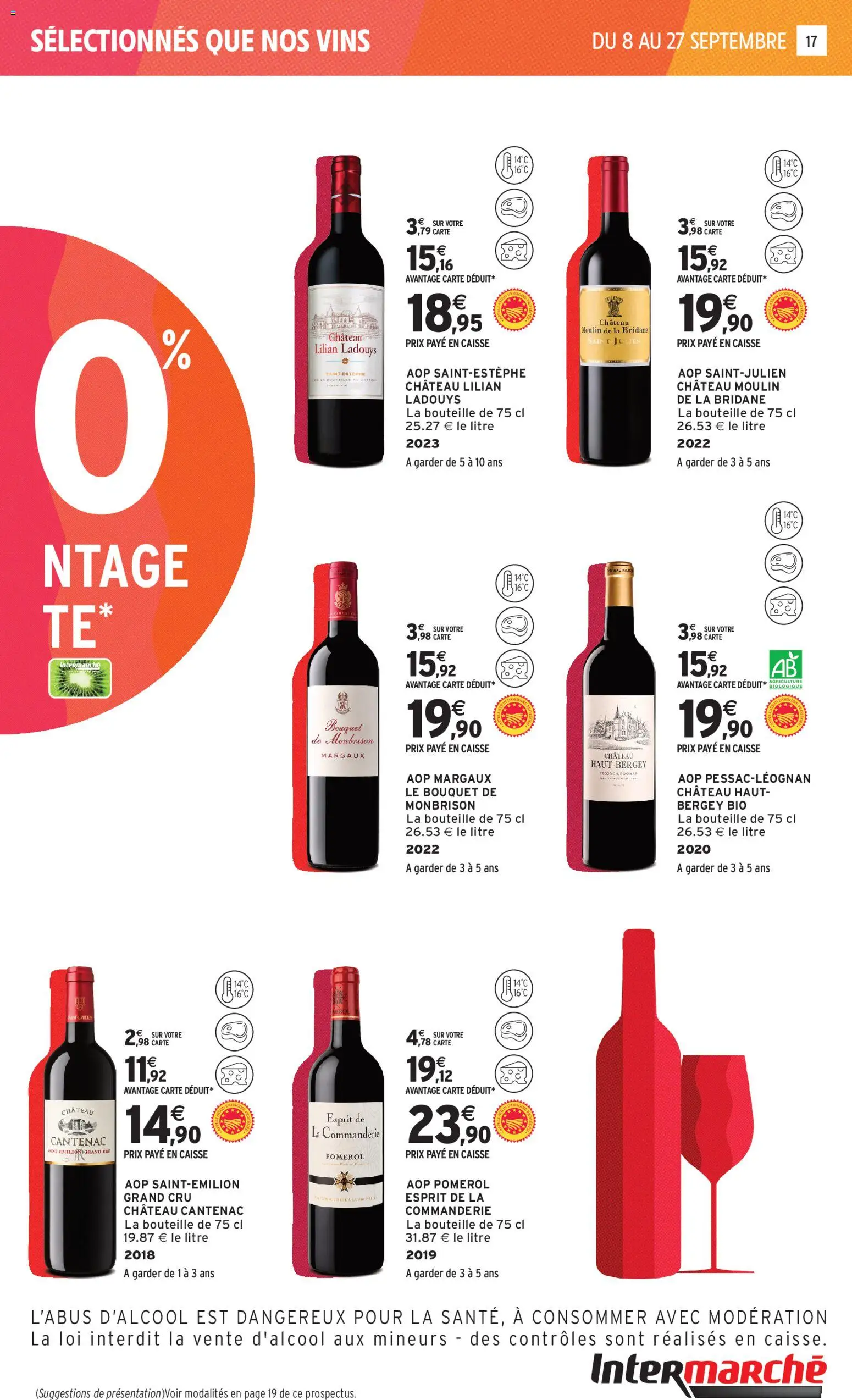 Prévisualisation de Intermarché - Foire aux vins du magasin Intermarché formulaire valide 08/09/2026 - Bouteille