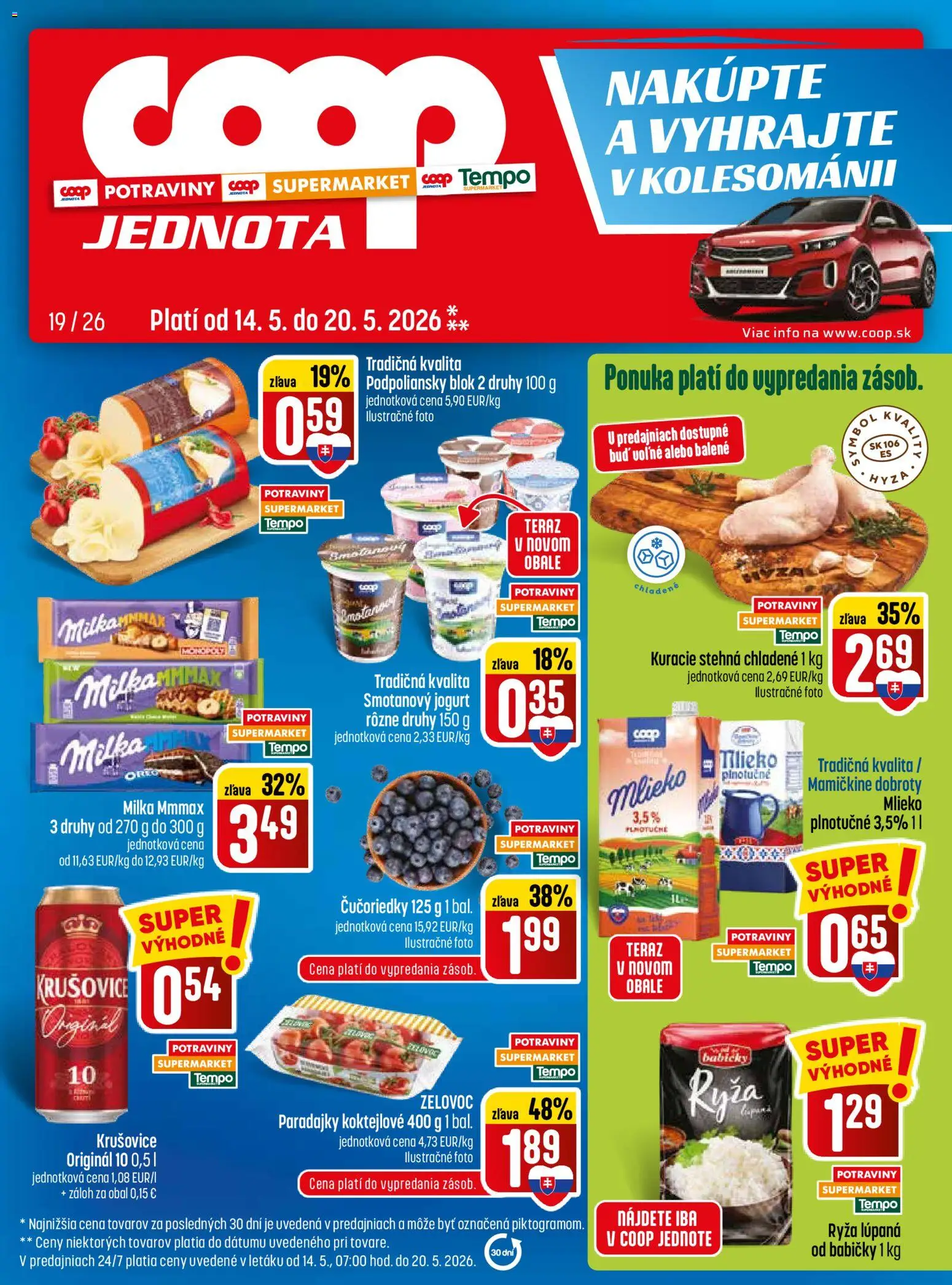 Náhľad COOP Jednota letáku platného od 14.05.2026