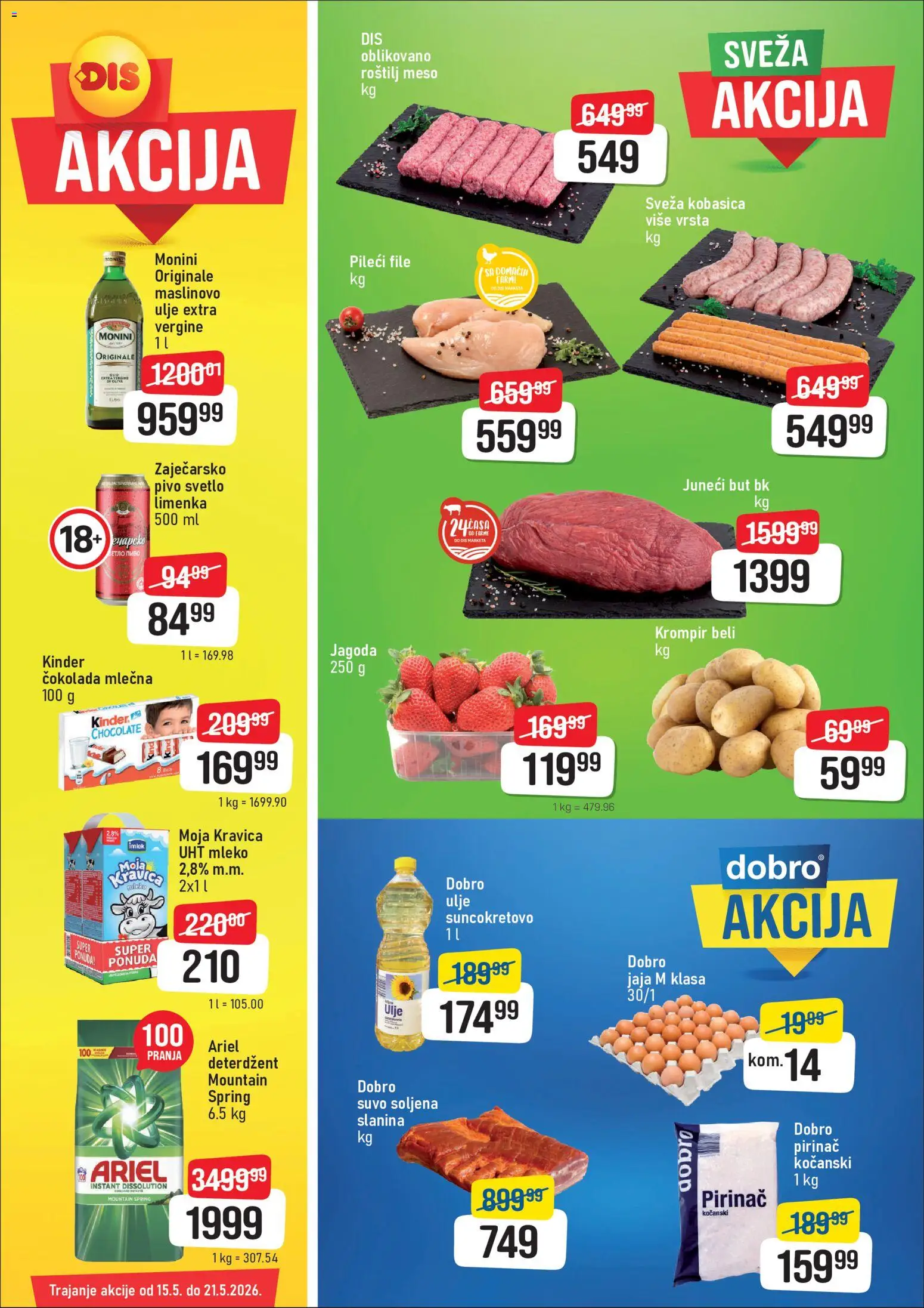 Pregled DIS kataloga - važi od 15.05.2026