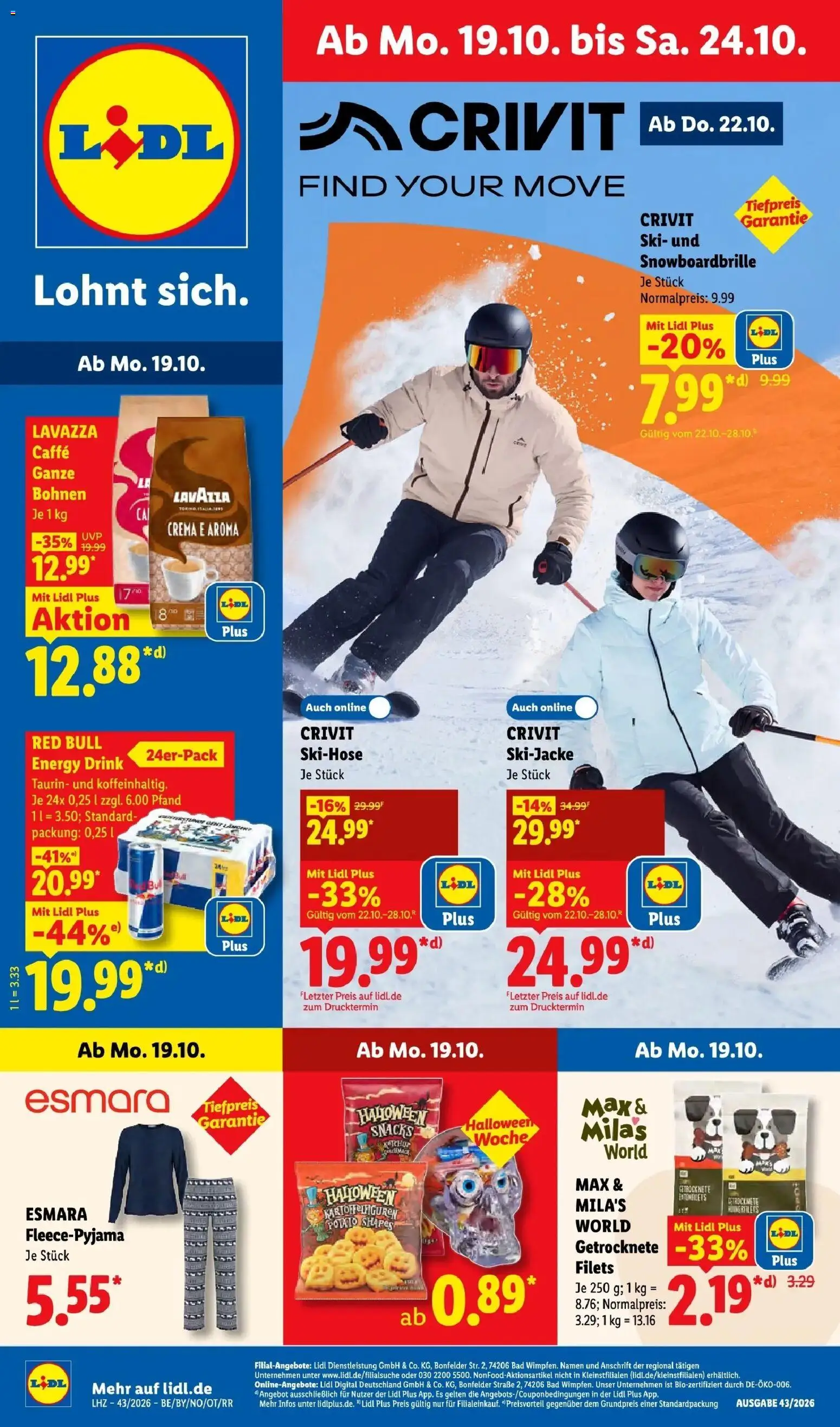 Vorschau von dem Prospekt des Geschäftes Lidl, gültig ab dem 19.10.2026