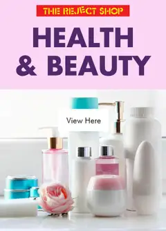 Preview of catalogue The Reject Shop Catalogue - Health & Beauty from shop The Reject Shop valid 26/08/2026