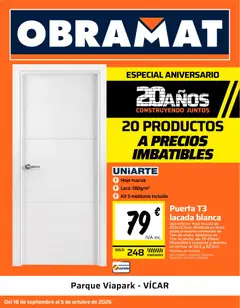 Vista previa del folleto de la tienda Obramat válido desde el 18/09/2026 