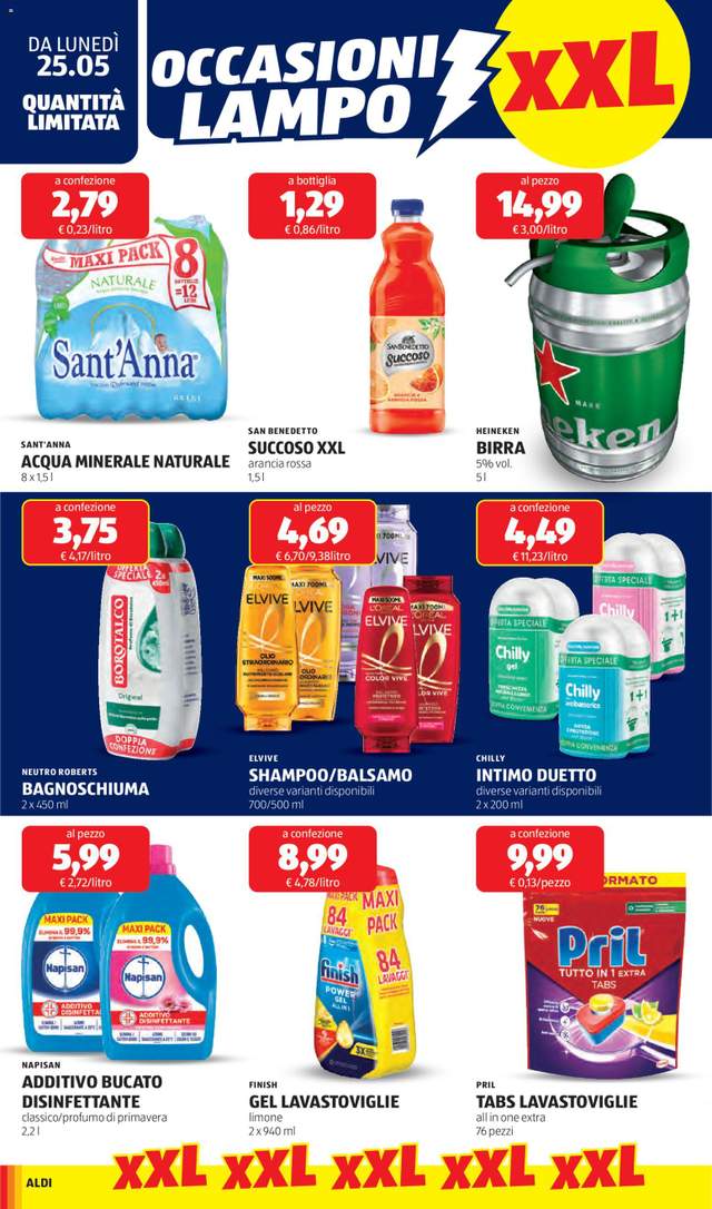 Nuovo volantino Aldi dal 25/05