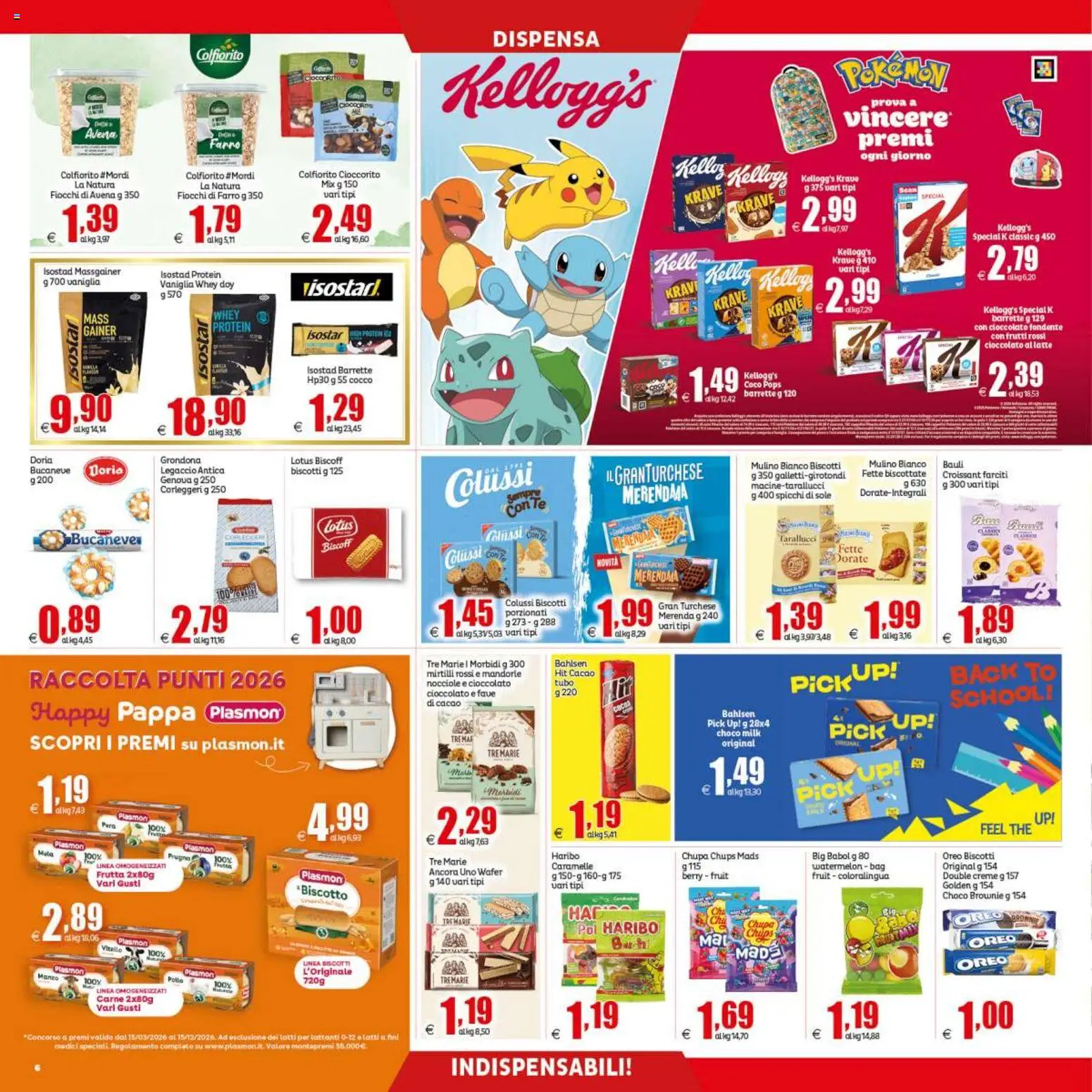 Anteprima dell'opuscolo Elite Supermercati volantino dal negozio Elite Supermercati valido da 04/09/2026 - Biscotti, Mirtilli, Manzo, Mandorle, Caramelle, Nocciole, Cocco, Mirtilli rossi