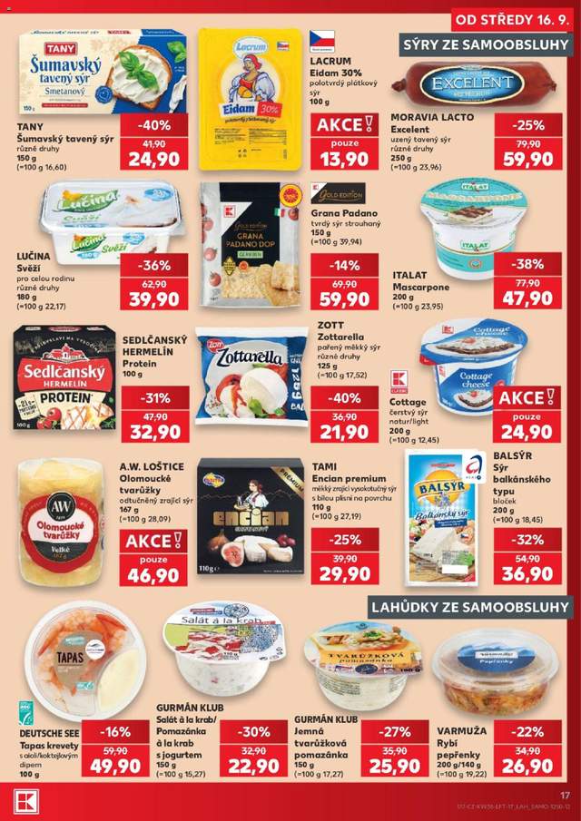 Nový Kaufland leták od 16.09.