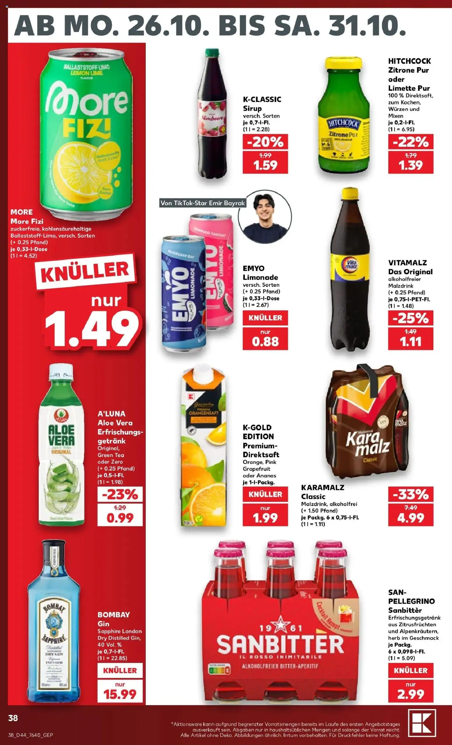 Vorschau von dem Prospekt des Geschäftes Kaufland, gültig ab dem 26.10.2026